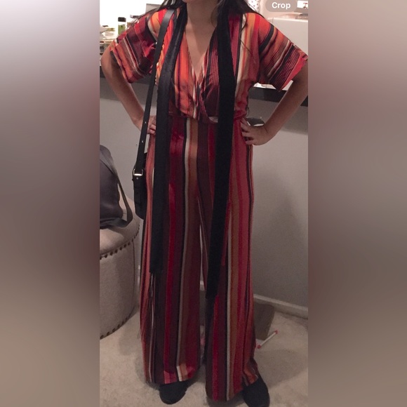 70s vibes jumpsuit -fits like large med-large - Picture 4 of 5